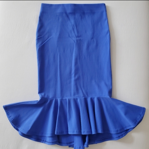 Bebe Flounce Bottom Midi Skirt - Picture 6 of 11